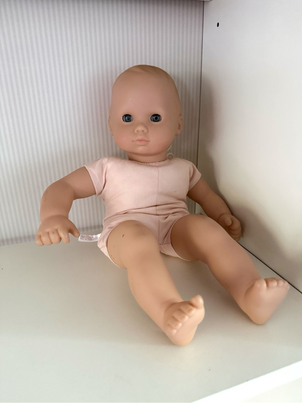 Vintage Bitty Baby Pleasant Company American Girl Baby Doll Blonde Gray 2H9 GUC